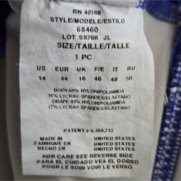 Miraclesuit Rialto swimsuit Tummy control ruched woman's size 14 - Picture 8 of 8